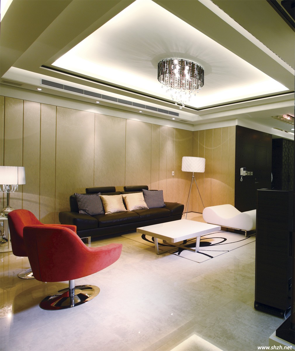 現(xiàn)代都市風別墅客廳