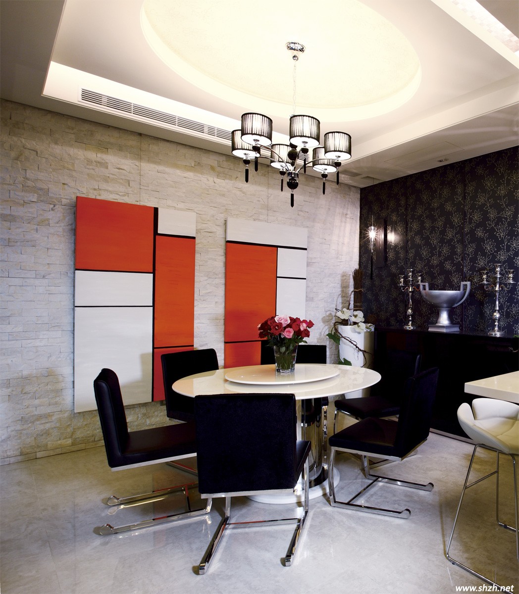 現(xiàn)代都市風別墅餐廳