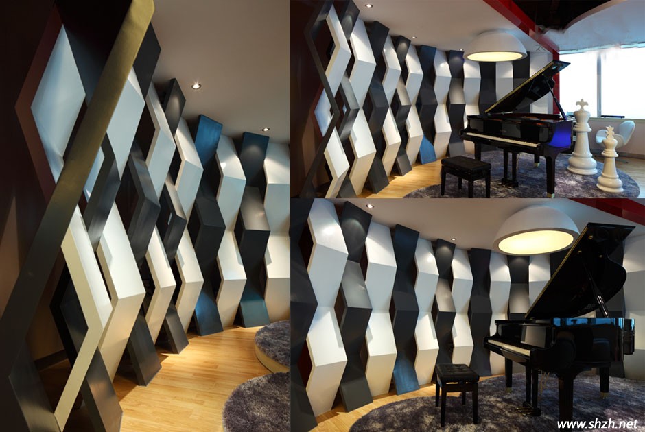 現(xiàn)代奢華的走廊背景墻設(shè)計