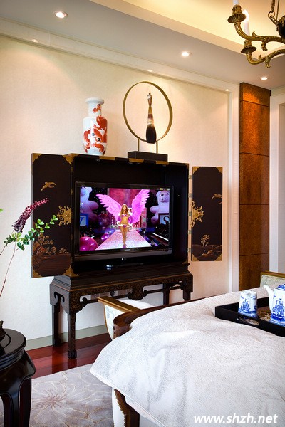 混搭風(fēng)樣板房臥室